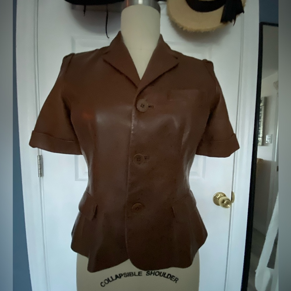 Ralph Lauren Black Label Leather Jacket Size S
